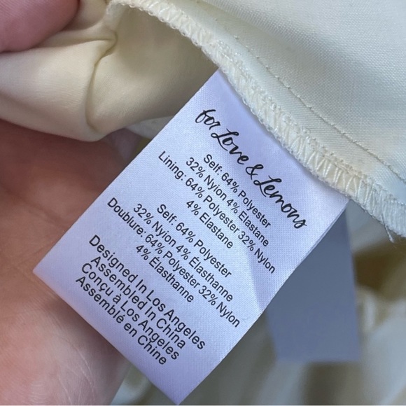 NEW For Love & Lemons Judith Crop Blouse Cream Rosette - Picture 5 of 5